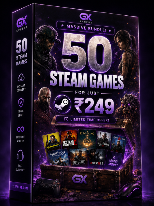 GameX Sphere 50 Premium AAA Steam Games Bundle